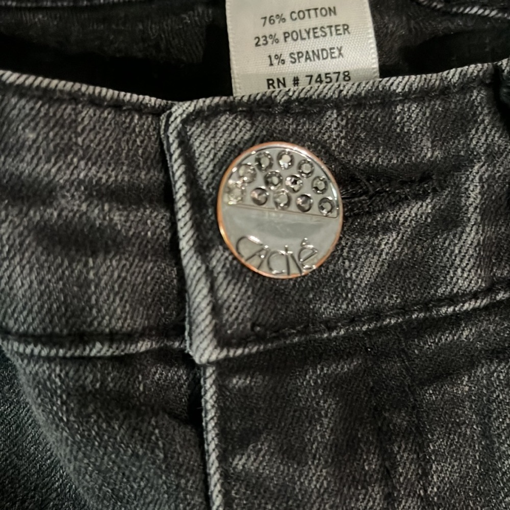 Cache Gray Jeans - Size 0 - Picture 2 of 9